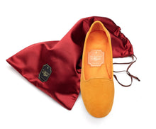 Carica l'immagine nel visualizzatore di Gallery, HOME SLIPPER DONNA - Camoscio e Raso Giallo Sole