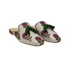 Carica l'immagine nel visualizzatore di Gallery, URSULA –  Broccato Fiori Viola