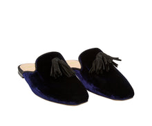 Carica l'immagine nel visualizzatore di Gallery, URSULA – Velluto Dark Blue