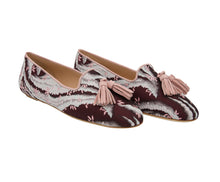 Carica l'immagine nel visualizzatore di Gallery, BRIGITTE – Broccato Giappone Vinaccia