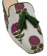 Carica l'immagine nel visualizzatore di Gallery, URSULA –  Broccato Fiori Viola