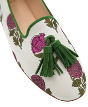 Carica l'immagine nel visualizzatore di Gallery, BRIGITTE – Broccato Fiori Viola