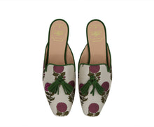 Carica l'immagine nel visualizzatore di Gallery, URSULA –  Broccato Fiori Viola