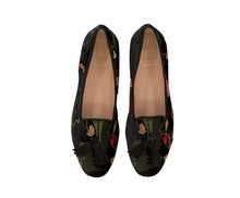 Carica l'immagine nel visualizzatore di Gallery, BRIGITTE – Broccato Ricamo Nero