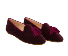 Carica l'immagine nel visualizzatore di Gallery, BRIGITTE – Velluto e Camoscio Prugna