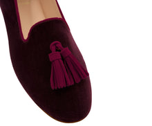 Carica l'immagine nel visualizzatore di Gallery, BRIGITTE – Velluto e Camoscio Prugna