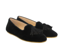 Carica l'immagine nel visualizzatore di Gallery, BRIGITTE – Velluto e Camoscio Nero