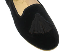 Carica l'immagine nel visualizzatore di Gallery, BRIGITTE – Velluto e Camoscio Nero