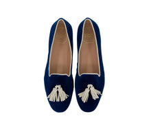 Carica l'immagine nel visualizzatore di Gallery, BRIGITTE – Velluto Blu Cobalto