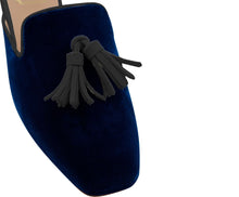 Carica l'immagine nel visualizzatore di Gallery, URSULA – Velluto Blu Cobalto