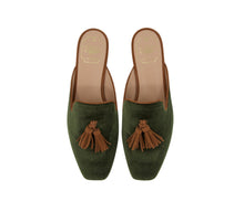 Carica l'immagine nel visualizzatore di Gallery, URSULA – Velluto Verde Militare