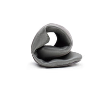 Carica l'immagine nel visualizzatore di Gallery, HOME SLIPPER UOMO - Pelle saffiano e Raso Grigio/Nero