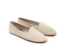 Carica l'immagine nel visualizzatore di Gallery, HOME SLIPPER DONNA - Camoscio e Raso Panna