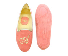 Carica l'immagine nel visualizzatore di Gallery, HOME SLIPPER DONNA - Camoscio / Raso -  Rosa / Cognac