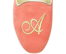 Carica l'immagine nel visualizzatore di Gallery, HOME SLIPPER DONNA - Camoscio / Raso -  Rosa / Cognac