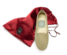 Carica l'immagine nel visualizzatore di Gallery, HOME SLIPPER DONNA - Camoscio e Raso Verde Salvia