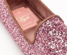 Carica l'immagine nel visualizzatore di Gallery, HOME SLIPPER DONNA - Glitter e Raso Rosa