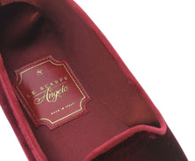 Carica l'immagine nel visualizzatore di Gallery, HOME SLIPPER DONNA - Velluto e Raso Prugna