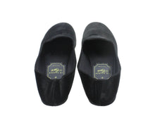 Carica l'immagine nel visualizzatore di Gallery, HOME SLIPPER DONNA - Velluto e Raso Nero