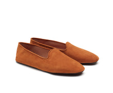 Carica l'immagine nel visualizzatore di Gallery, HOME SLIPPER UOMO - Camoscio e Raso Cuoio