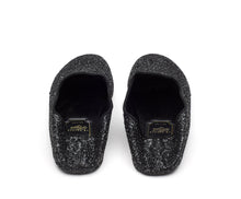 Carica l'immagine nel visualizzatore di Gallery, HOME SLIPPER UOMO - Glitter e Raso Nero